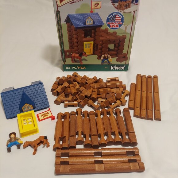 Pre-Loved Original Lincoln Logs-83-Piece - Picture 4 of 6